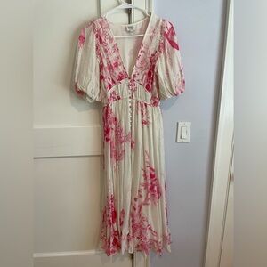 Hemant & Nandita floral dress. Size S.